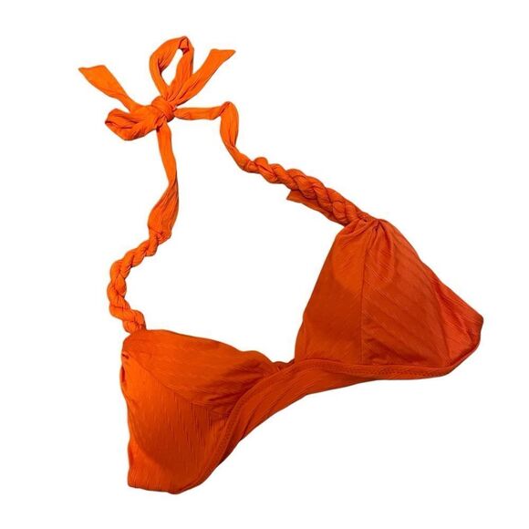Becca by Rebecca Virtue Catalonia Halter Bikini Orange NWT - Picture 3 of 6